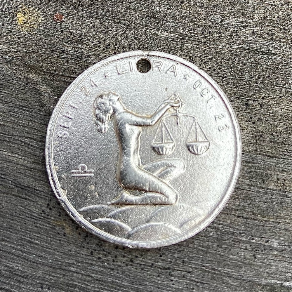 LIBRA ♎️ coin pendant